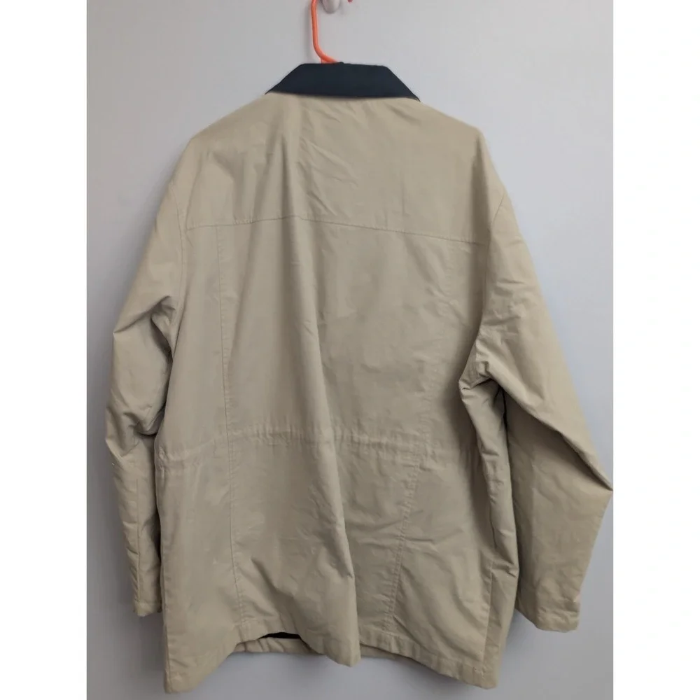 D7 London Fog Khaki Rain Jacket women's XL‎
